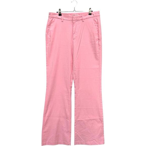 NWT Outerknown Avery Cotton High Waisted Corduroy Bootcut Pants Pink Women's 10 - Picture 2 of 15